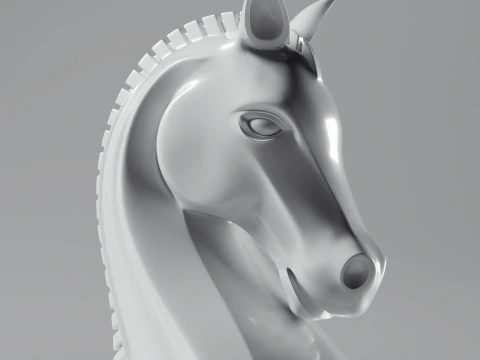 Modern Regal Chess pieces Set 3D Print Model