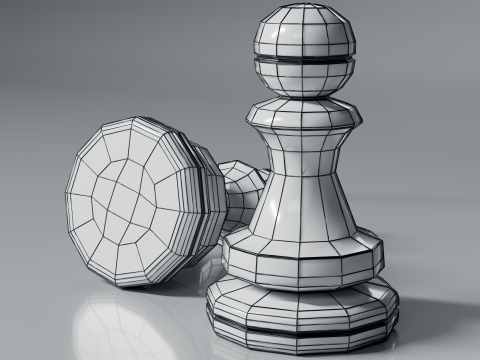 New Chess Pieces 3d Print Model Modelo de impresión 3D