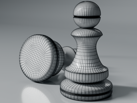 New Chess Pieces 3d Print Model Modelo de impresión 3D