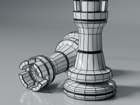 New Chess Pieces 3d Print Model Modelo de impresión 3D