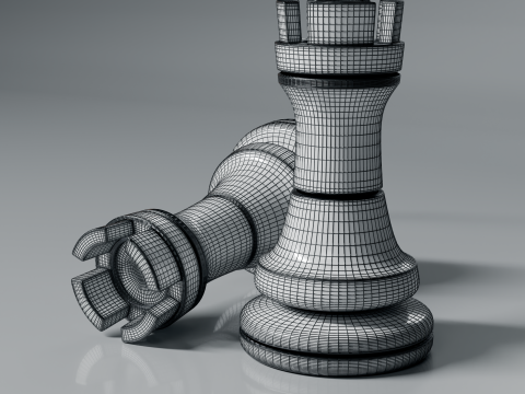 New Chess Pieces 3d Print Model Modelo de impresión 3D