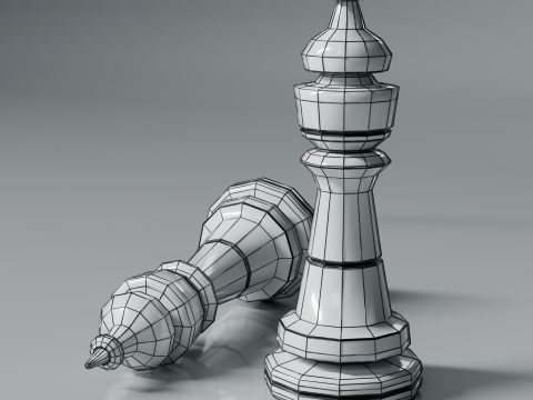 New Chess Pieces 3d Print Model Modelo de impresión 3D