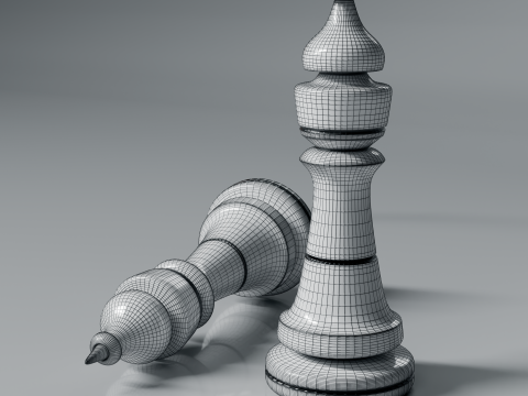 New Chess Pieces 3d Print Model Modelo de impresión 3D