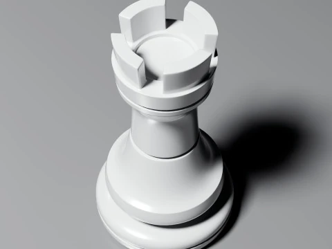 Modern Regal Chess pieces Set 3D Print Model