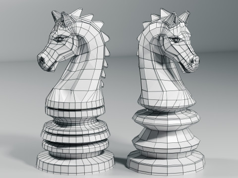 Imperial Chess Knight Piece 3D 프린트 모델