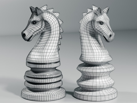Imperial Chess Knight Piece 3D 프린트 모델