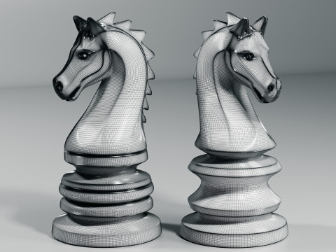 Imperial Chess Knight Piece 3D 프린트 모델