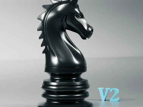 Фигура императорского шахматного рыцаря 3D Принт Модель