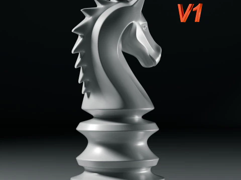 Фигура императорского шахматного рыцаря 3D Принт Модель