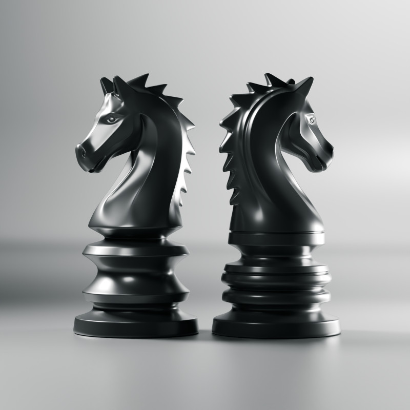 Imperial Chess Knight Piece 3D 프린트 모델 .c4d .max .obj .3ds .fbx .stl .blend