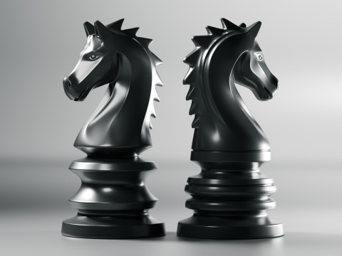 Imperial Chess Knight Piece Model do druku 3D