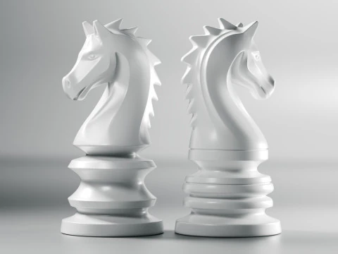 Фигура императорского шахматного рыцаря 3D Принт Модель