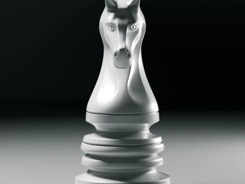 Фигура императорского шахматного рыцаря 3D Принт Модель