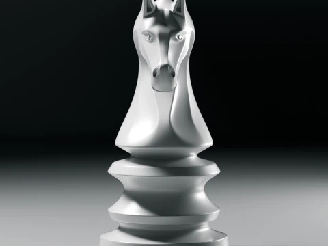 Фигура императорского шахматного рыцаря 3D Принт Модель
