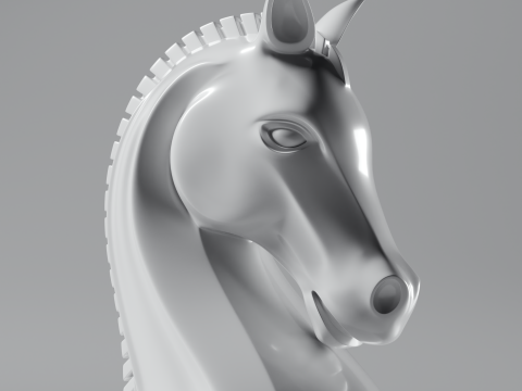 Printable Knight Chess Piece Modern Design Modèles 3D en vedette