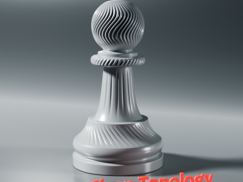 Royal Chess pieces Set 3Dプリントモデル