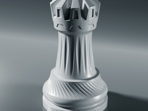 Royal Chess pieces Set 3Dプリントモデル