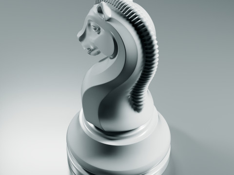 Royal Chess pieces Set 3Dプリントモデル