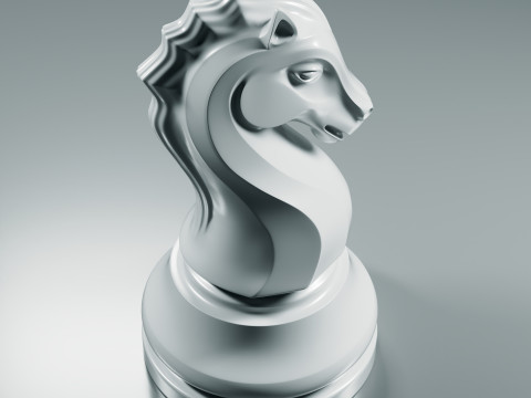 Royal Chess pieces Set 3Dプリントモデル