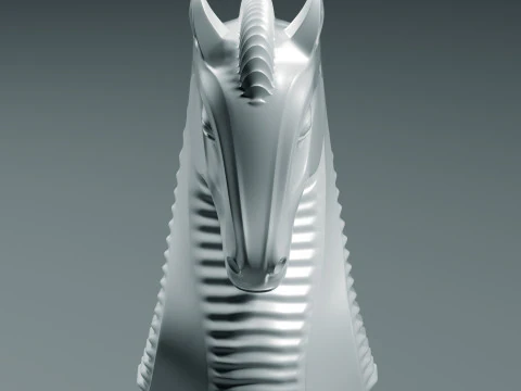 Royal Chess pieces Set 3D Print Model
