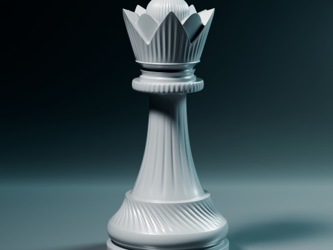 Royal Chess pieces Set 3Dプリントモデル