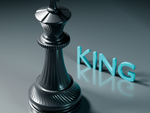 Royal Chess pieces Set 3Dプリントモデル
