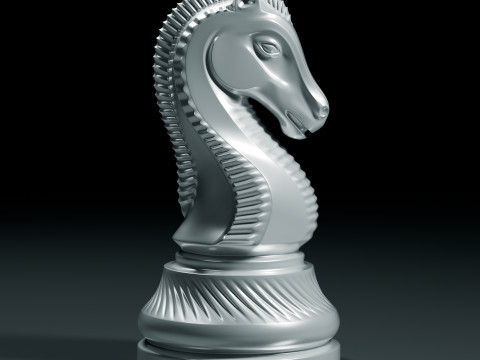 Royal Chess pieces Set 3Dプリントモデル