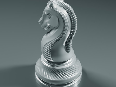 Royal Chess pieces Set 3Dプリントモデル