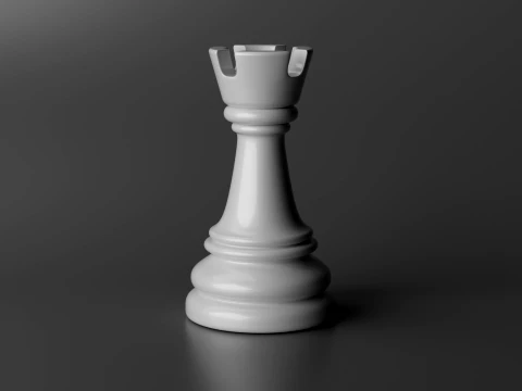 Aurion Chess Pieces Set 3D Print Model