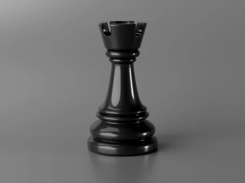Aurion Chess Pieces Set 3D Print Model