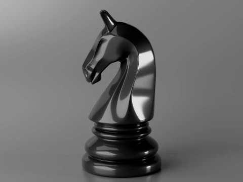 Aurion Chess Pieces Set 3D Print Model