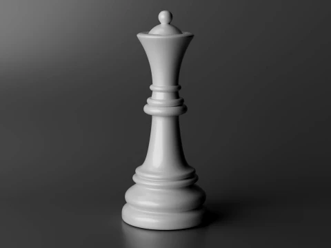 Aurion Chess Pieces Set 3D Print Model