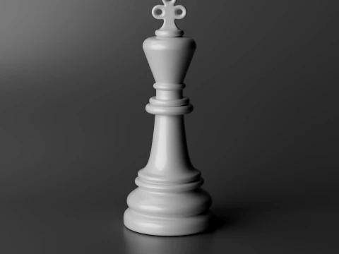Aurion Chess Pieces Set 3D Print Model