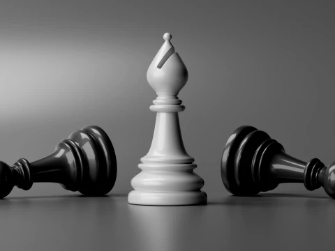Aurion Chess Pieces Set 3D Print Model