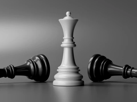Aurion Chess Pieces Set 3D Print Model