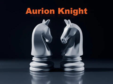 Шахматная фигура рыцаря Ауриона 3D Принт Модель