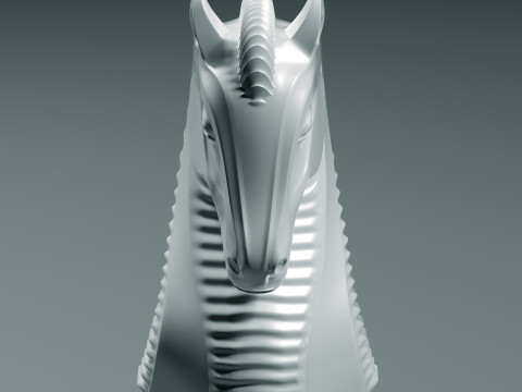 Royal Chess Knight Set 3Dプリントモデル