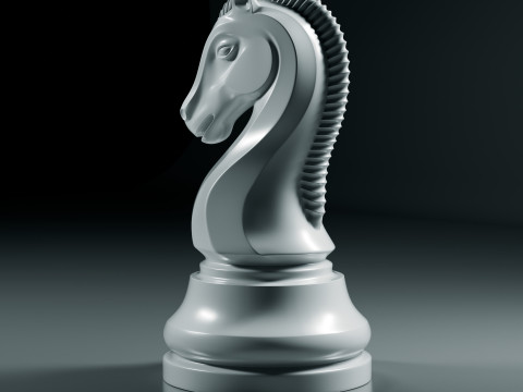 Royal Chess Knight Set 3Dプリントモデル
