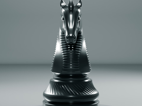 Royal Chess Knight Set 3Dプリントモデル