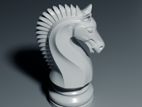 Воїн шахи лицар фігура 3D Принт Модель