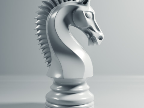 Воїн шахи лицар фігура 3D Принт Модель