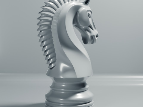 Воїн шахи лицар фігура 3D Принт Модель