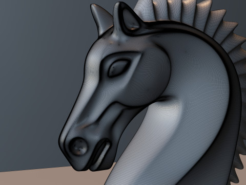 Воїн шахи лицар фігура 3D Принт Модель