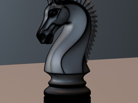 Воїн шахи лицар фігура 3D Принт Модель