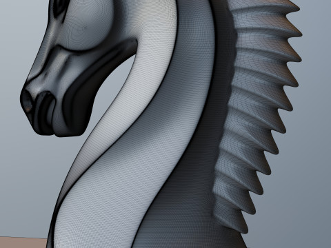 Воїн шахи лицар фігура 3D Принт Модель