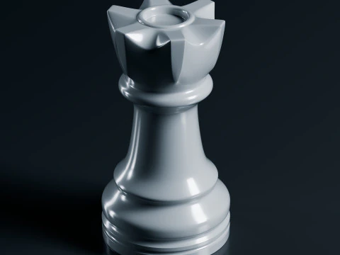 Grand Chess Pieces Set 3D Print Model