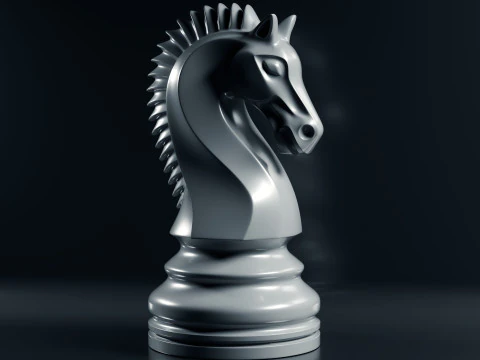 Grand Chess Pieces Set 3D Print Model