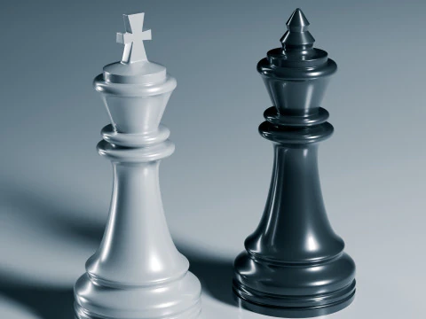 Grand Chess Pieces Set 3D Print Model