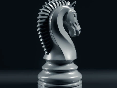 Grand Chess Pieces Set 3D Print Model
