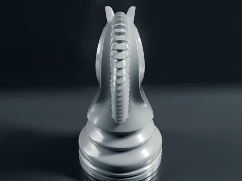Grand Chess Pieces Set 3D Print Model